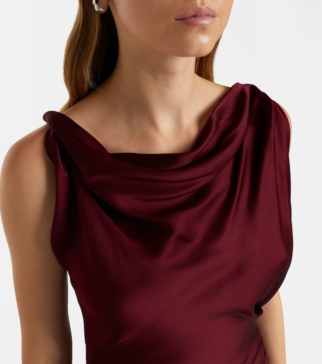 Victoria Beckham Victoria Beckham Posy draped satin midi dress