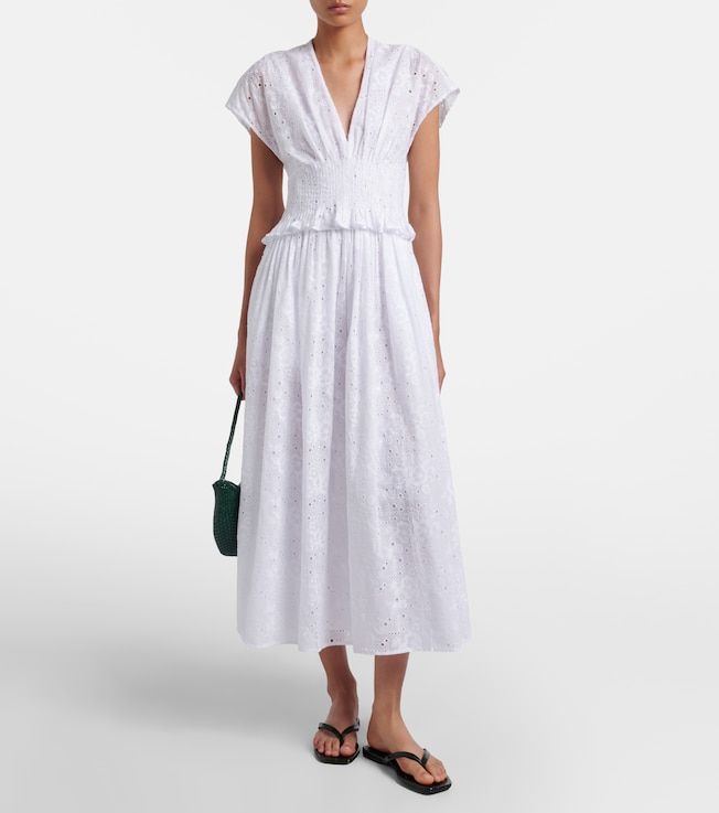 Tory Burch Tory Burch Broderie anglaise cotton midi dress