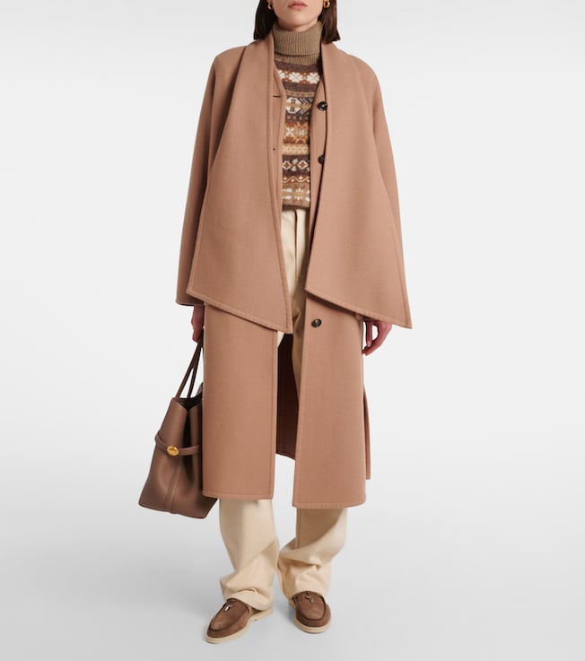 Loro Piana - Gladwin scarf-detail cashmere coat | Plush