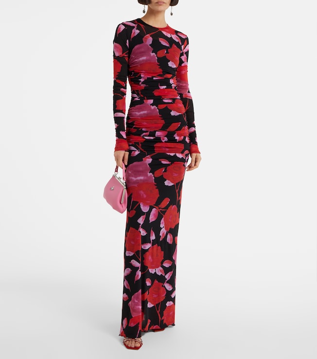 Blumarine Fine Jer printed maxi dress