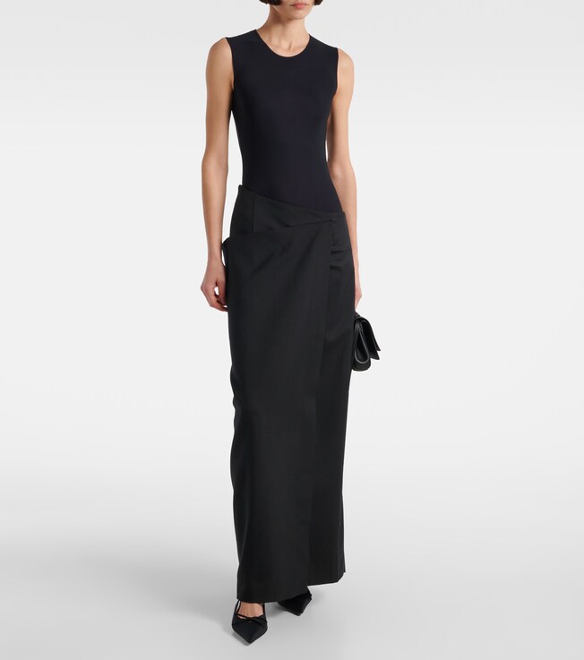 Entire Studios Asymmetric wrap skirt