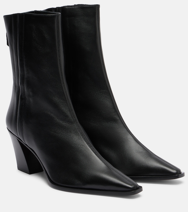 Stuart Weitzman - Flare 60 leather ankle boots | Plush