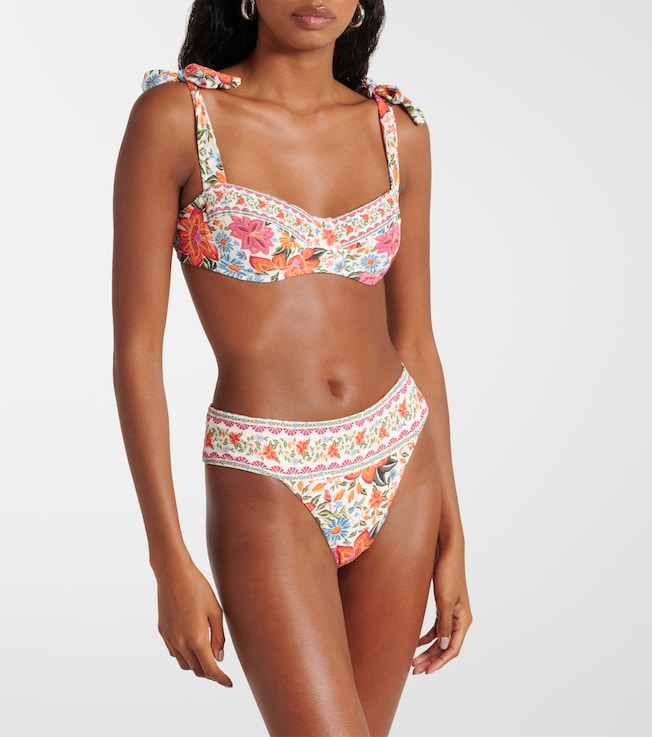 FARM Rio Floral bikini top