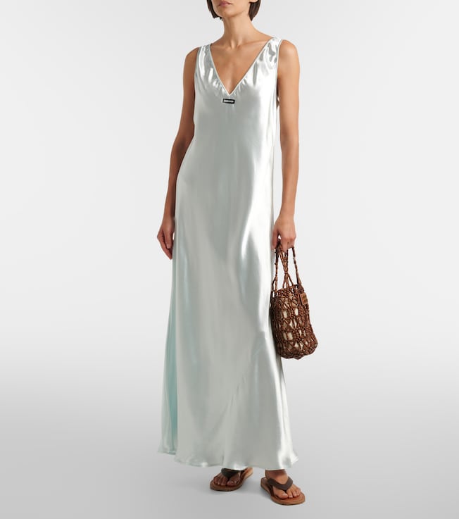 Miu Miu Satin maxi dress