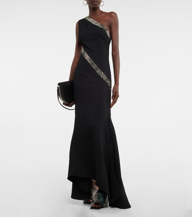 Stella McCartney Embellished one-shoulder maxi dress