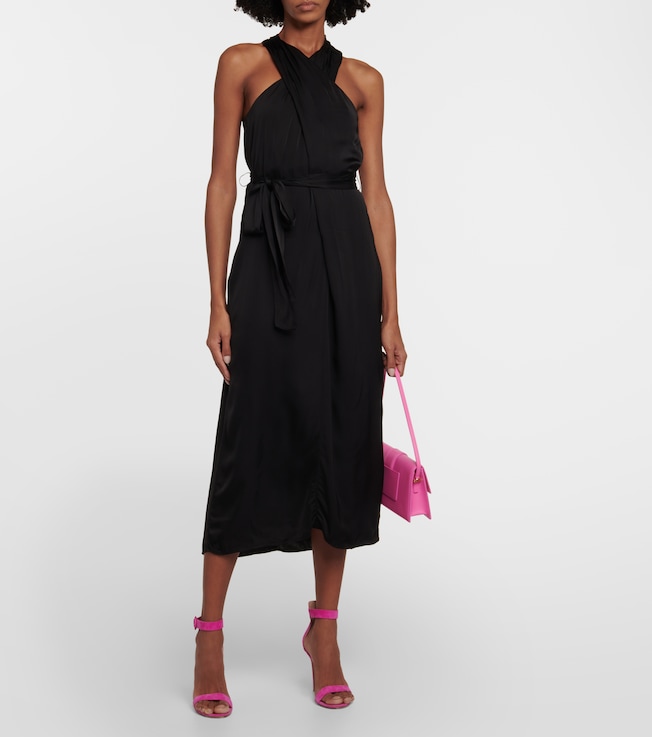 Velvet Stephanie halterneck midi dress