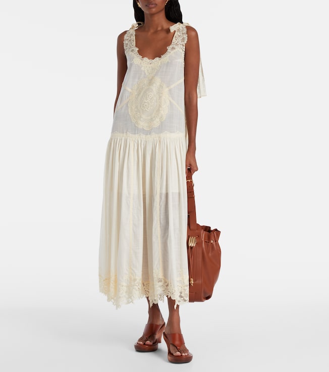 Zimmermann Cascadian cotton lace midi dress