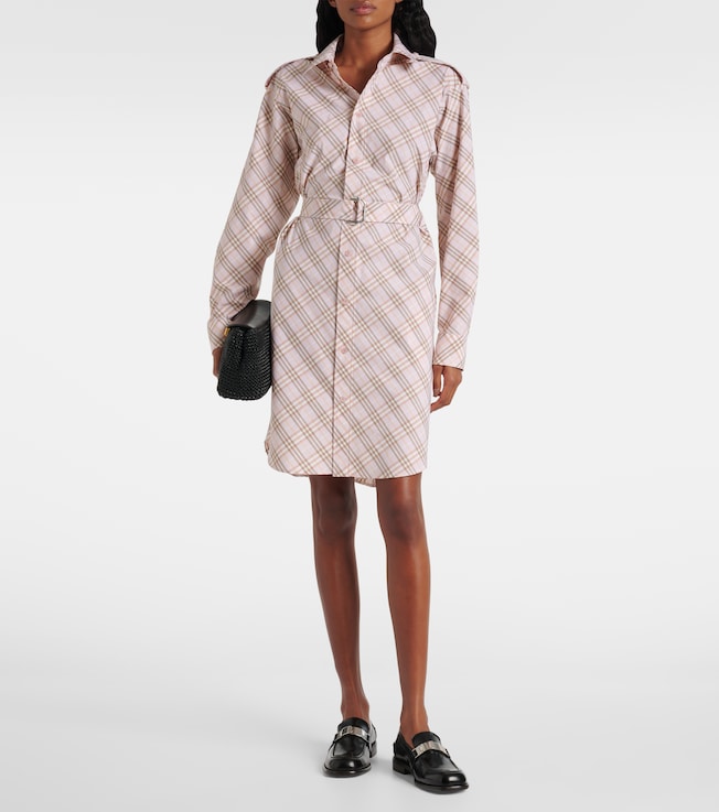 Burberry Burberry Check cotton shirt dress