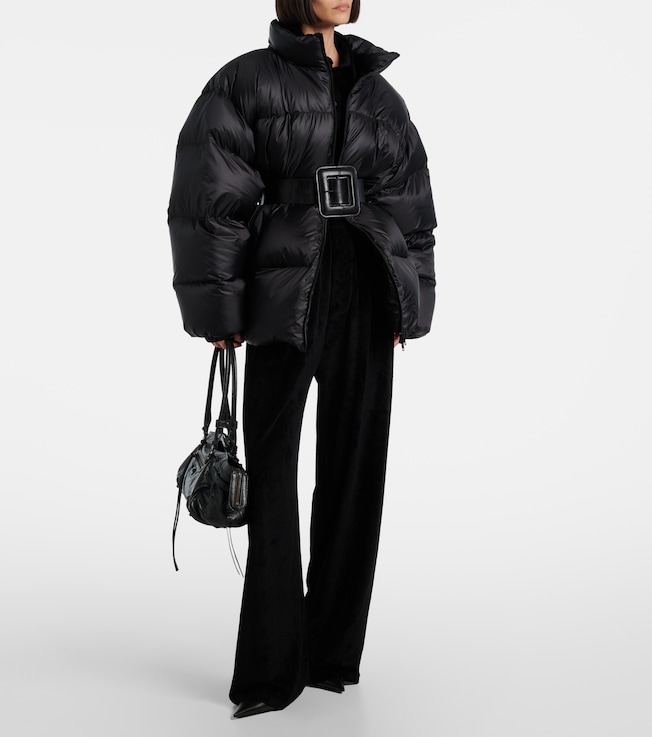 Balenciaga Hourglass belted down jacket