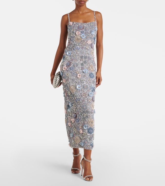 Almais - Cindy embellished satin slip dress | Plush Almais - Cindy embellished satin slip dress | Plush