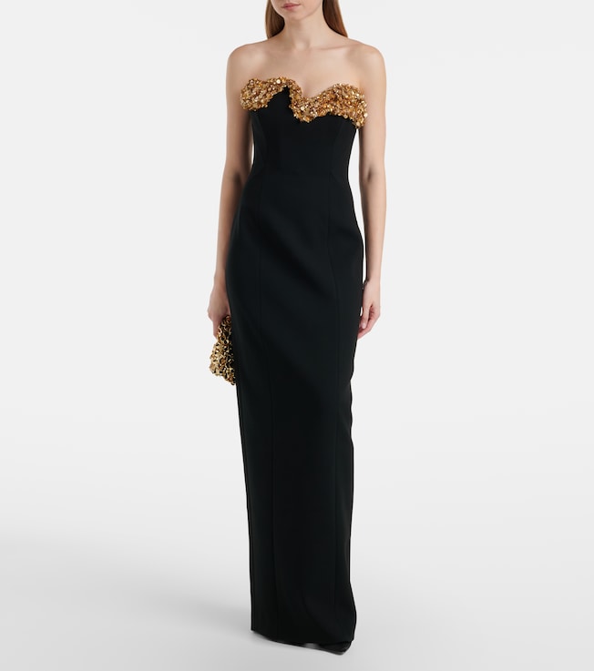 Rachel Gilbert Lucca embellished gown