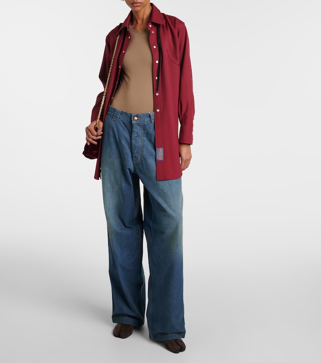 Maison Margiela Americana mid-rise wide-leg jeans