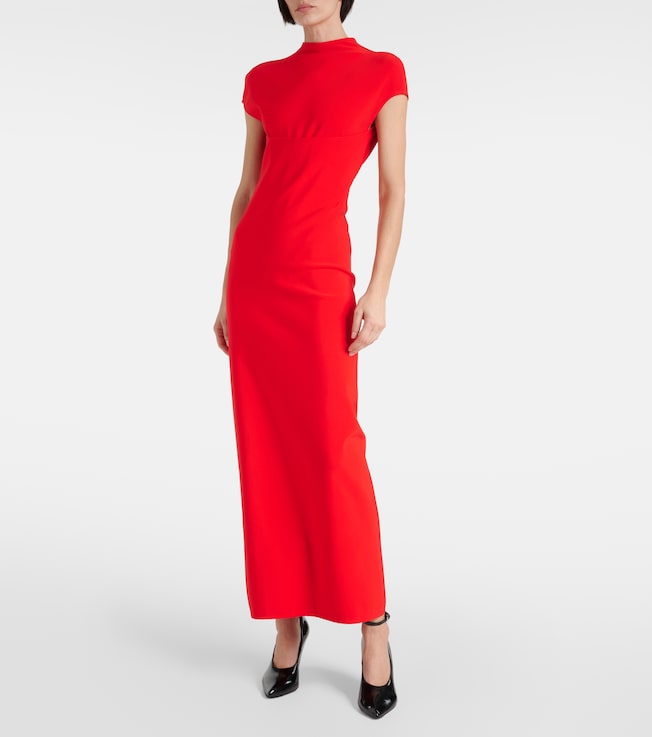 Alaïa Cutout jersey maxi dress