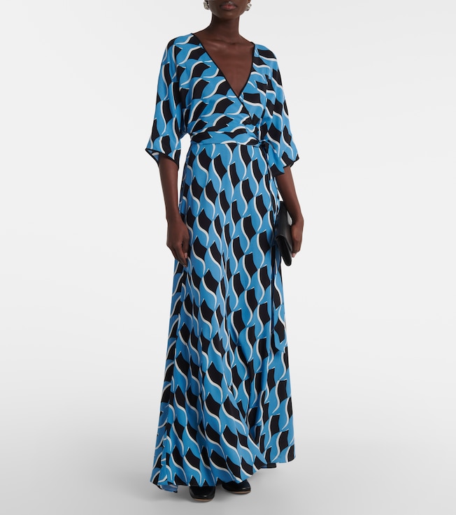 Diane von Furstenberg Eloise printed crêpe maxi dress