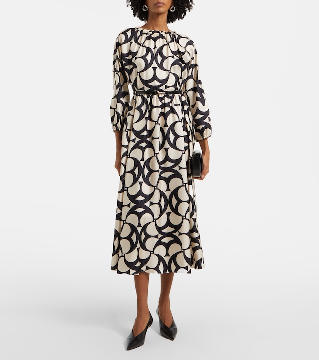 S Max Mara Nina silk twill maxi dress