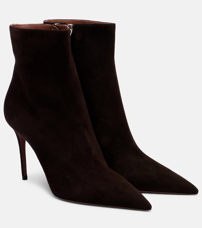 Paris Texas Vera 85 suede ankle boots
