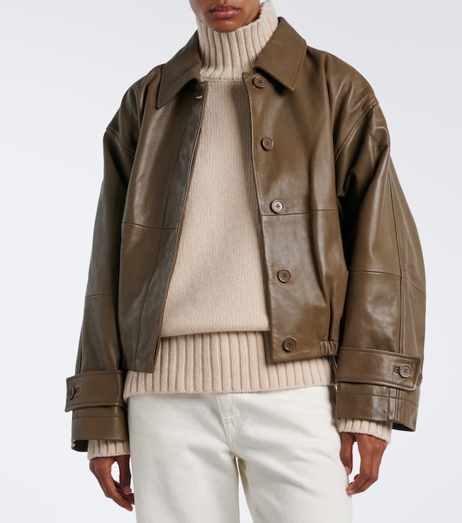Róhe Leather blouson jacket