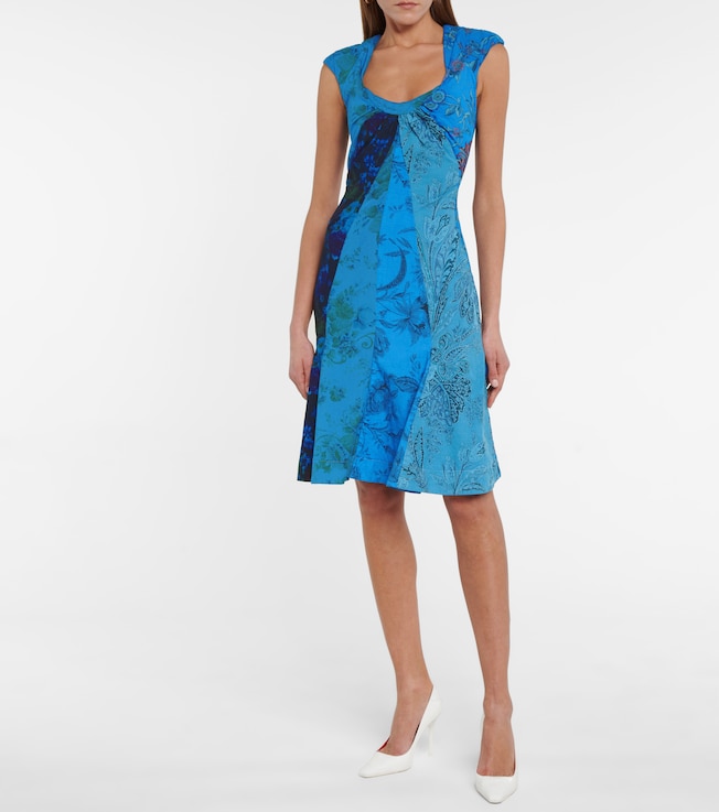Marine Serre Printed regenerated cotton minidress