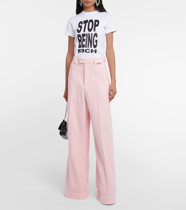 Vetements Slogan cotton T-shirt