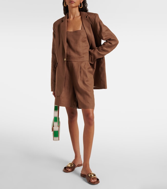 Asceno Azores linen blazer