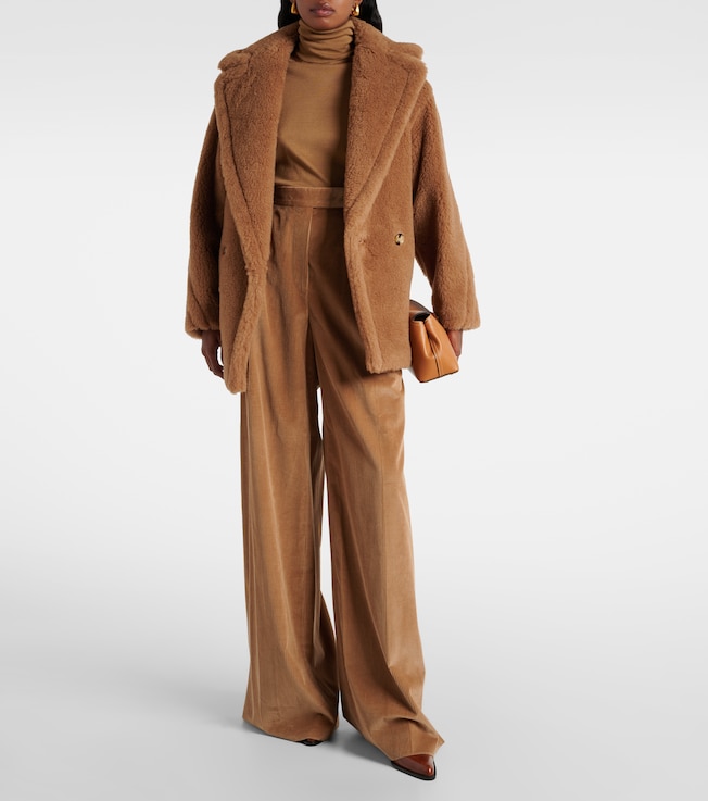 Max Mara Dramma wool and silk teddy jacket