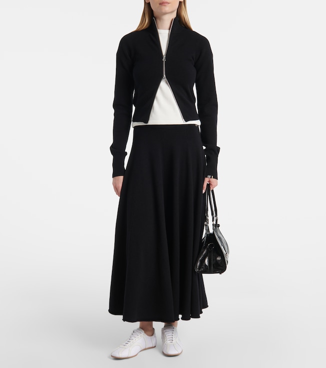 Extreme Cashmere N°302 Lemon cashmere-blend zip-up jacket