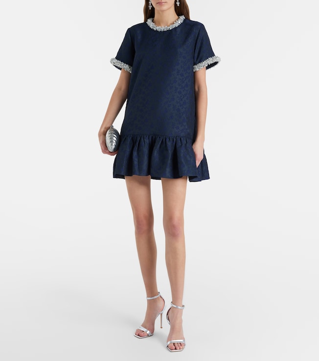 SIMKHAI Alison embellished jacquard minidress