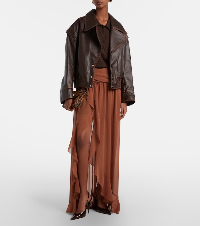 Jacques Wei Leather biker jacket