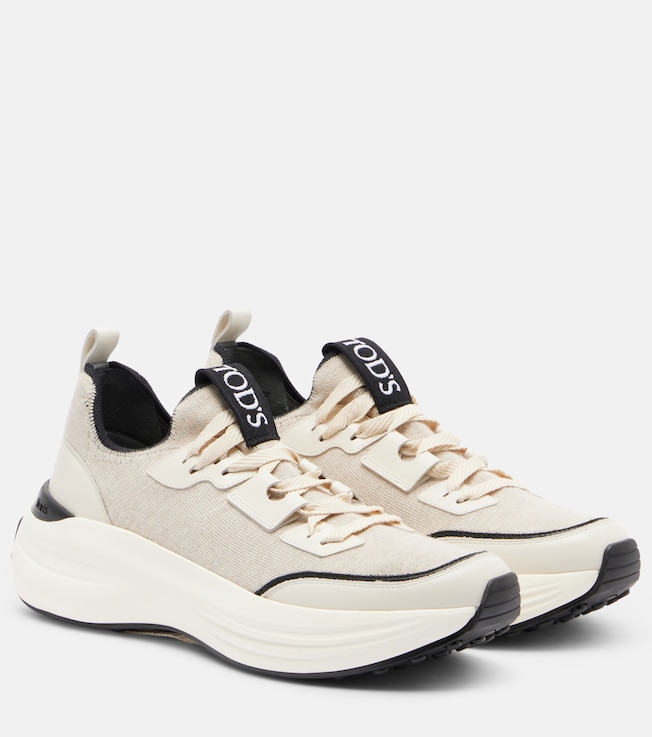 Tod's Leather-trimmed sneakers