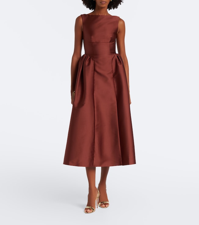Roland Mouret Taffeta midi dress