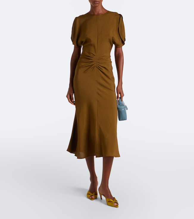 Victoria Beckham Victoria Beckham Bela ruched midi dress