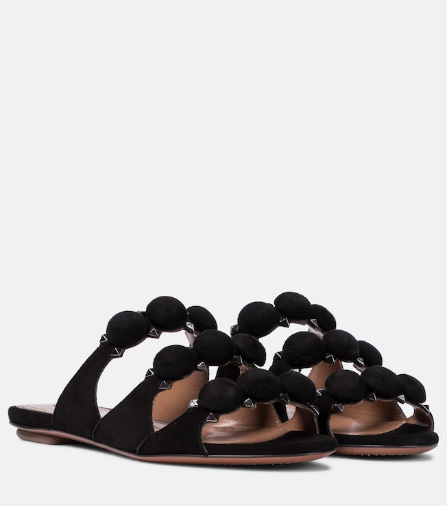 Alaïa Bombe suede sandals