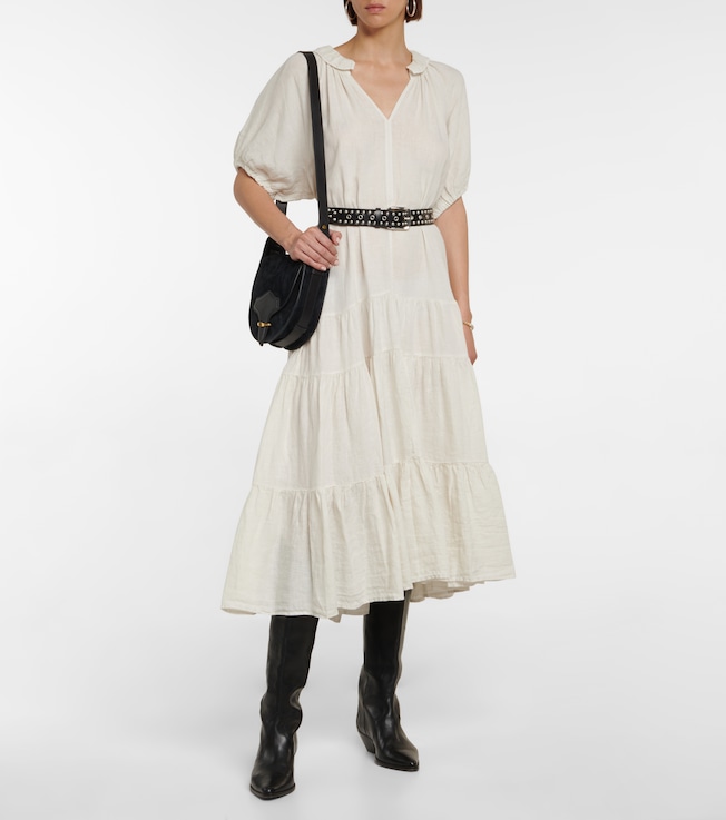 Velvet Karina linen midi dress