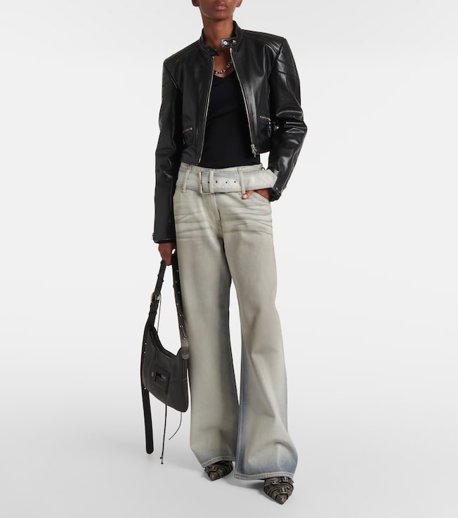 Acne Studios Leather biker jacket