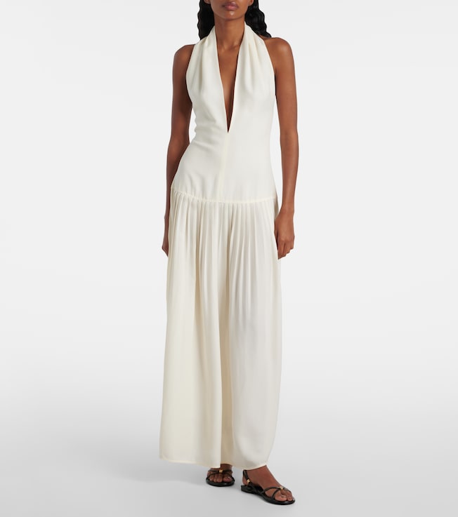Proenza Schouler Tala halterneck georgette maxi dress