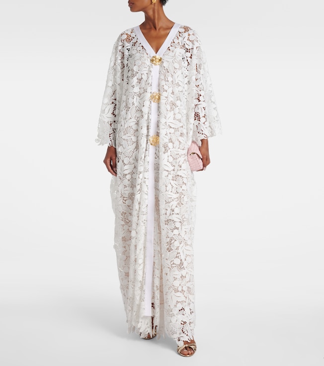 Oscar de la Renta Lace guipure midi dress