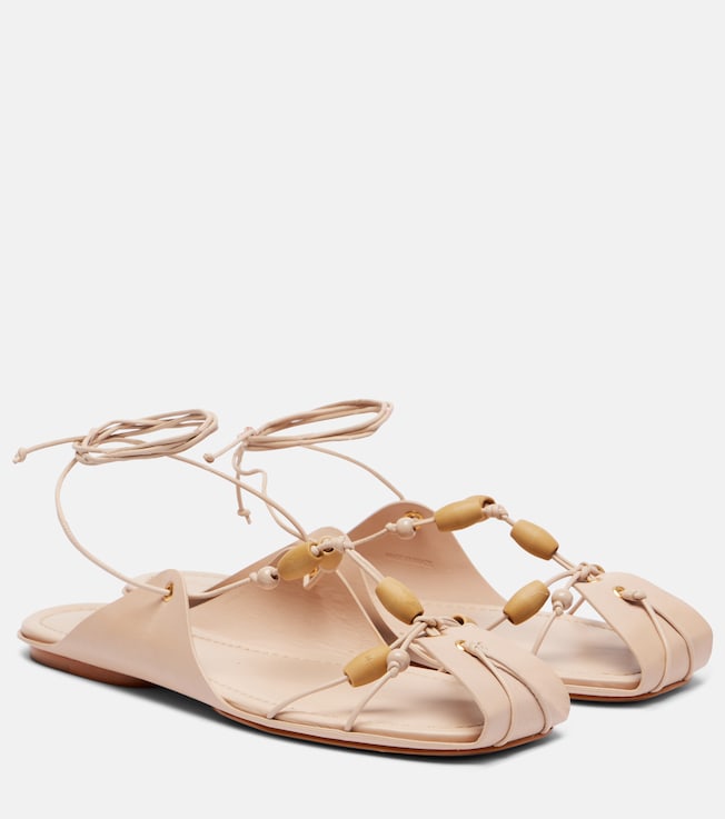 FARM Rio Beaded leather sandals