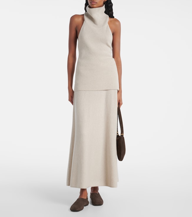 LISA YANG Torie high-rise cashmere maxi skirt