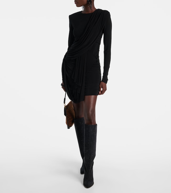 Isabel Marant Georgia draped gathered jersey minidress
