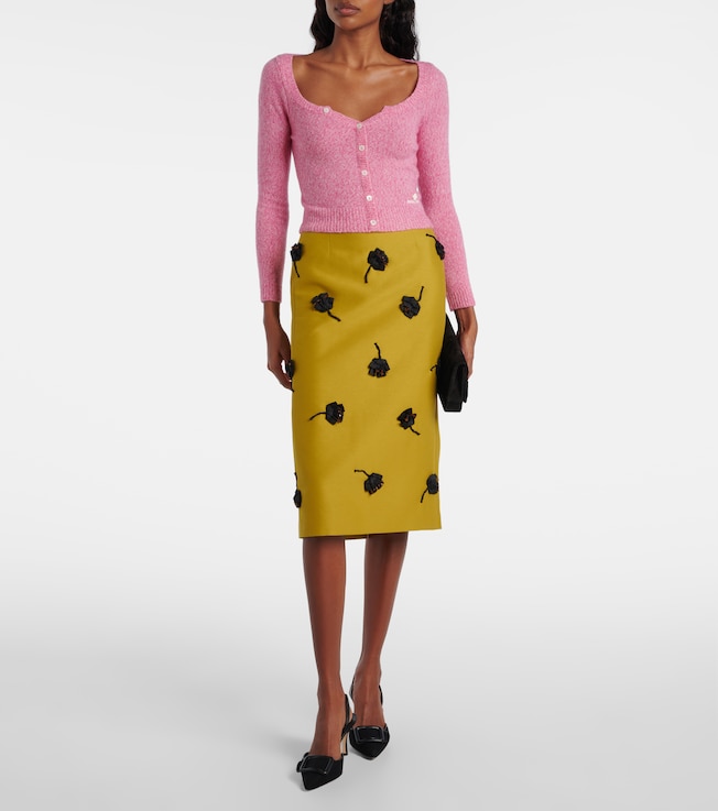 SHUSHU/TONG Wool and cashmere-blend cardigan