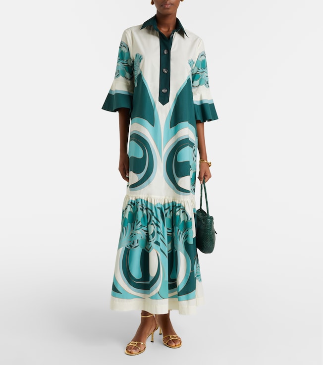 La DoubleJ Artemis printed cotton poplin shirt dress
