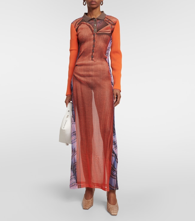 Y/Project x Jean Paul Gaultier Trompe L'Oeil maxi dress