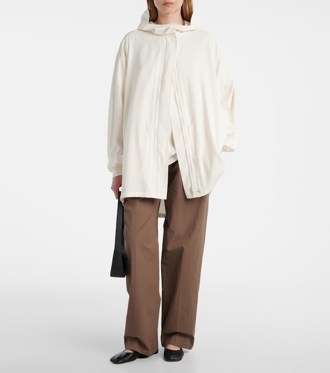 The Row Kemetina silk raincoat