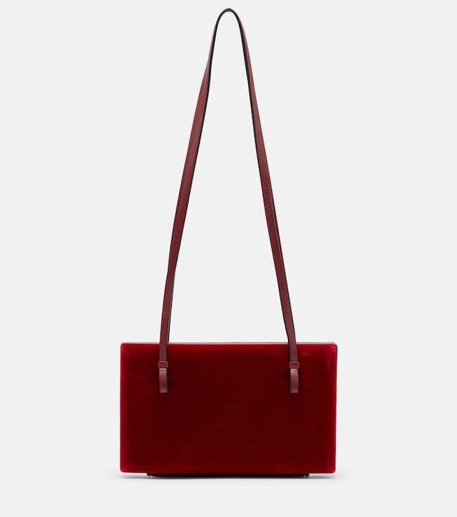 TOTEME Cocktail velvet shoulder bag