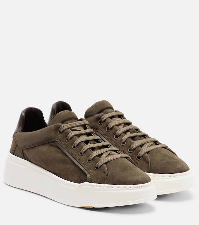 Max Mara Suede platform sneakers
