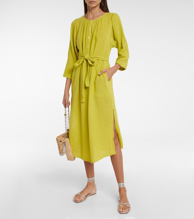Velvet Christelle cotton kaftan midi dress