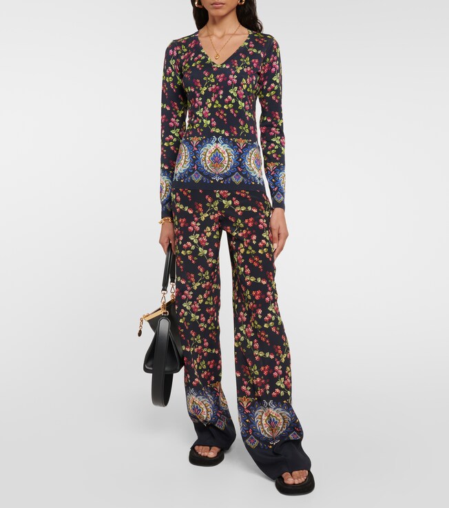 Etro Printed silk-blend sweaters