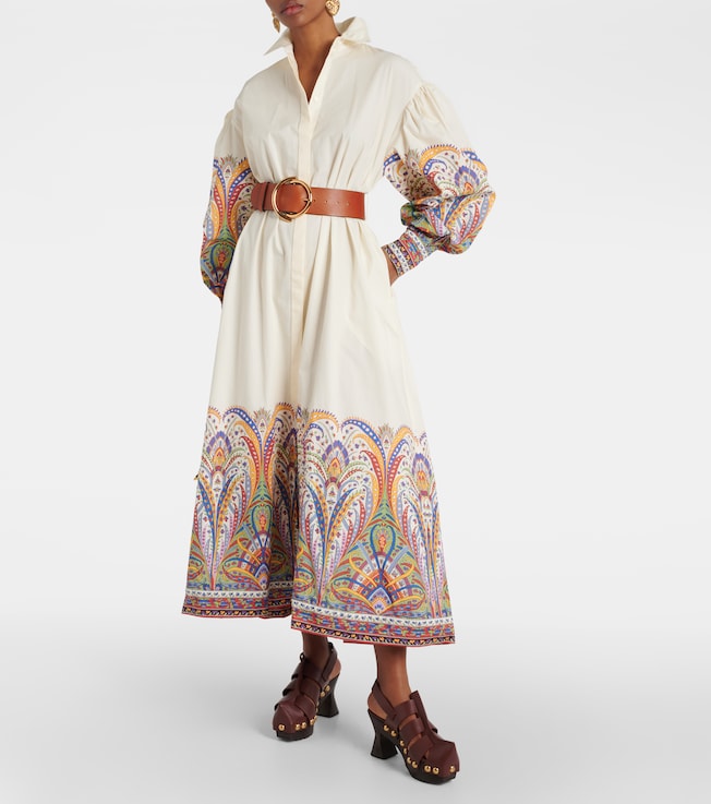 Etro Paisley cotton poplin shirt dress