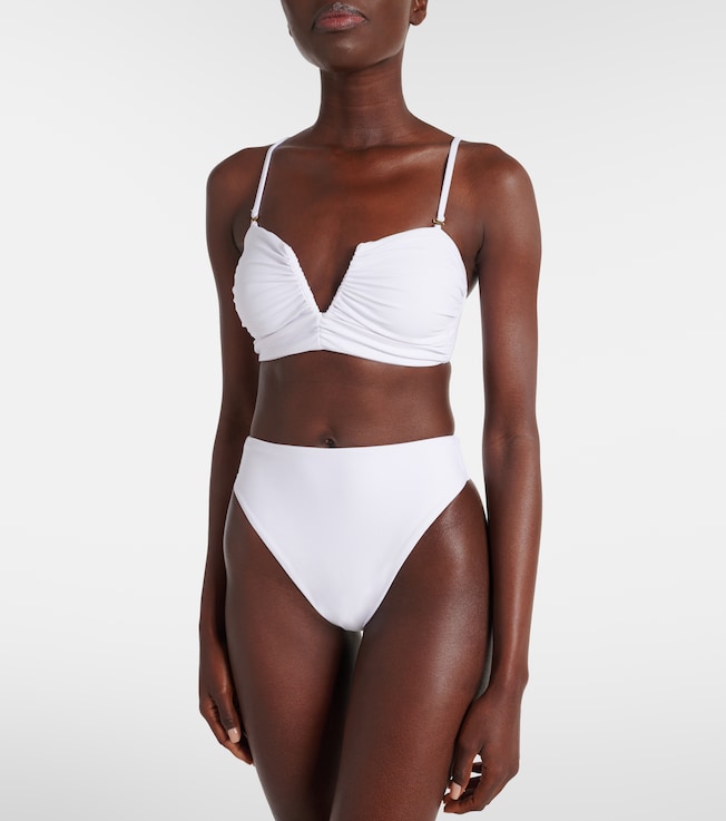 Jade Swim Calla ruched bikini top