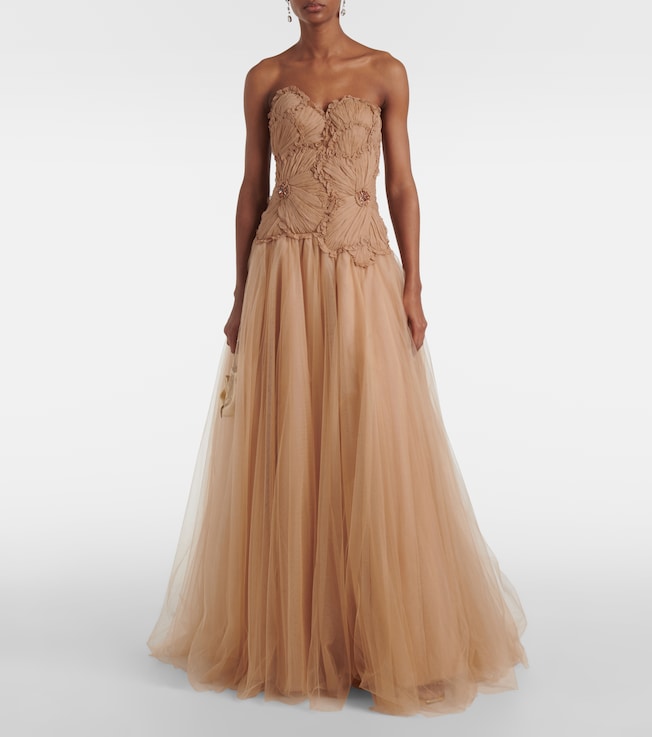 Costarellos Edra embellished gown